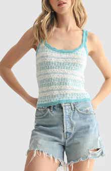 All in Favor Stripe Sweater Tank