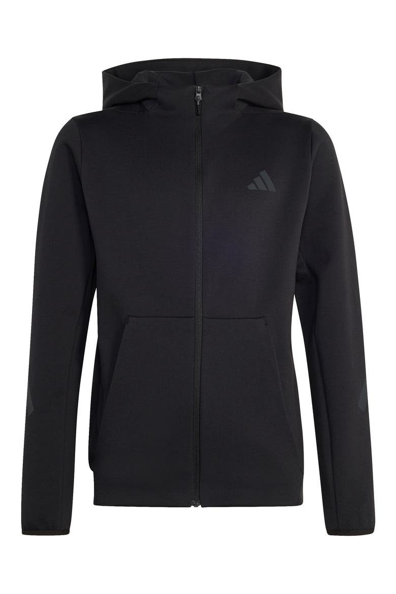 Kids' Z.N.E. Full Zip Hoodie, Main, color, BLACK/ CARBON