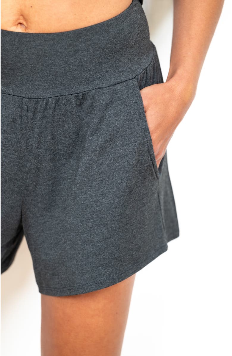 JJwinks Siesta Sista Lounge & Sleep Shorts, Alternate, color, Charcoal