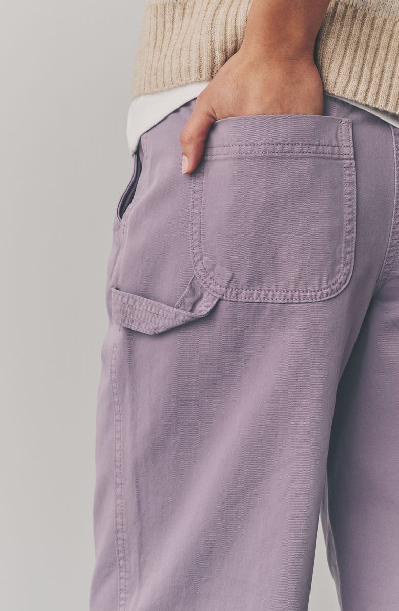 NEXT Cotton Carpenter Pants, Alternate, color, Purple