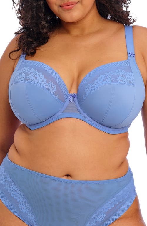 Elomi Plus Size Nerina Underwire Plunge Full Coverage Bra In Blue