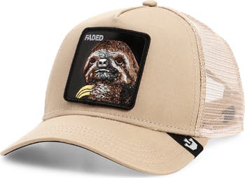 The Faded Sloth Patch Trucker Hat