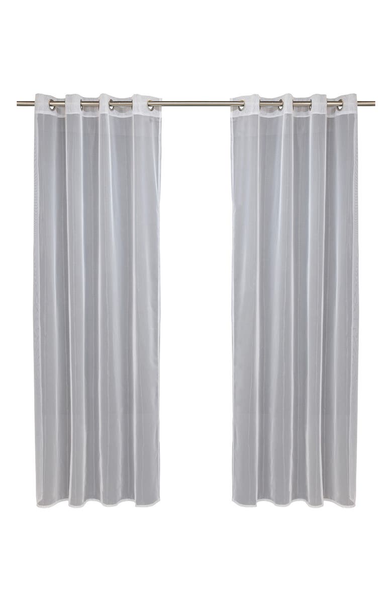 Outdoor Decor by Commonwealth Outdoor Grommet Window Panel, Main, color, White