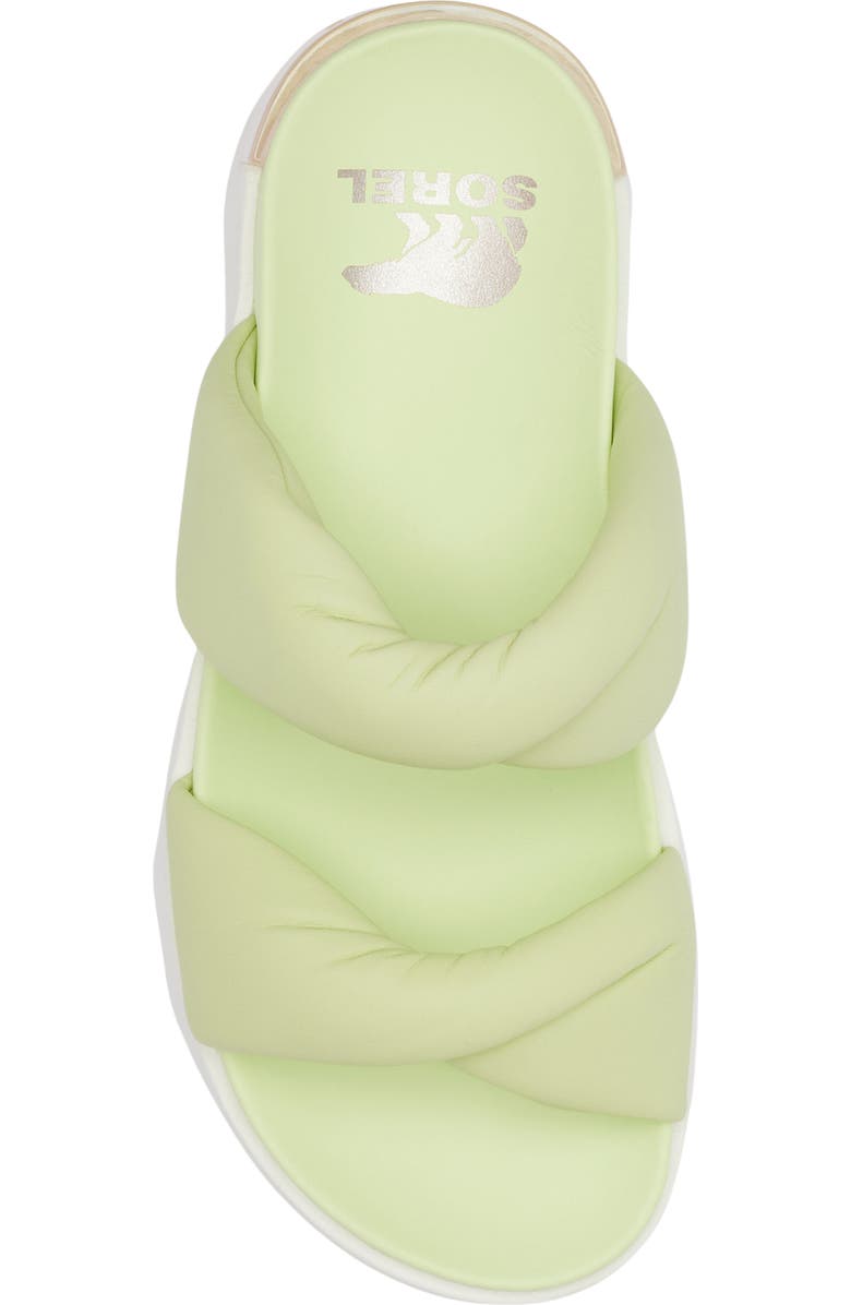 SOREL Viibe Twist Slide Sandal, Alternate, color, Luminous Lime/ Whitened Pink