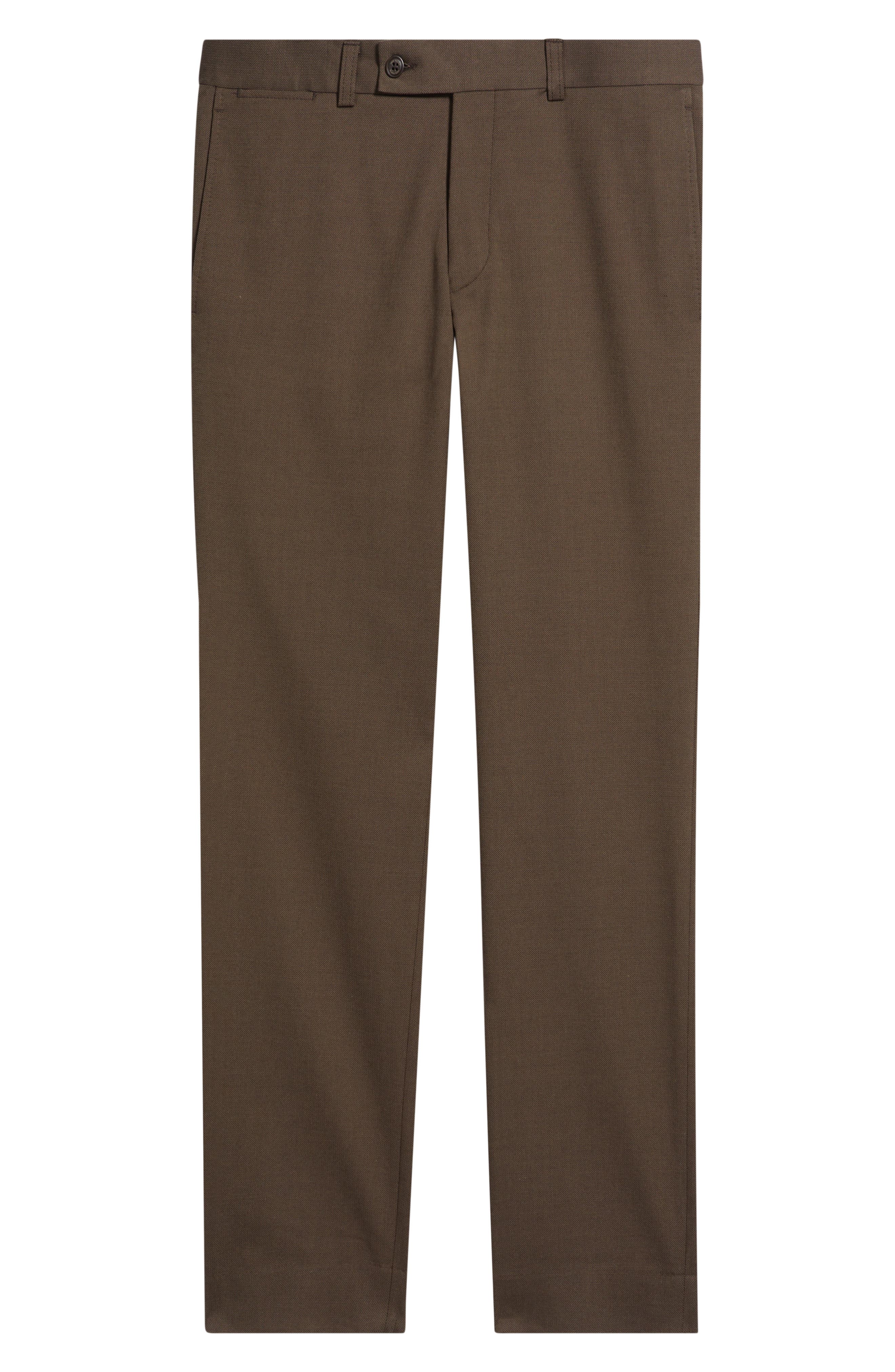 Мужские платья Jack Victor Piero Flat Front Stretch Cotton & Wool Dress Pants — фото 5
