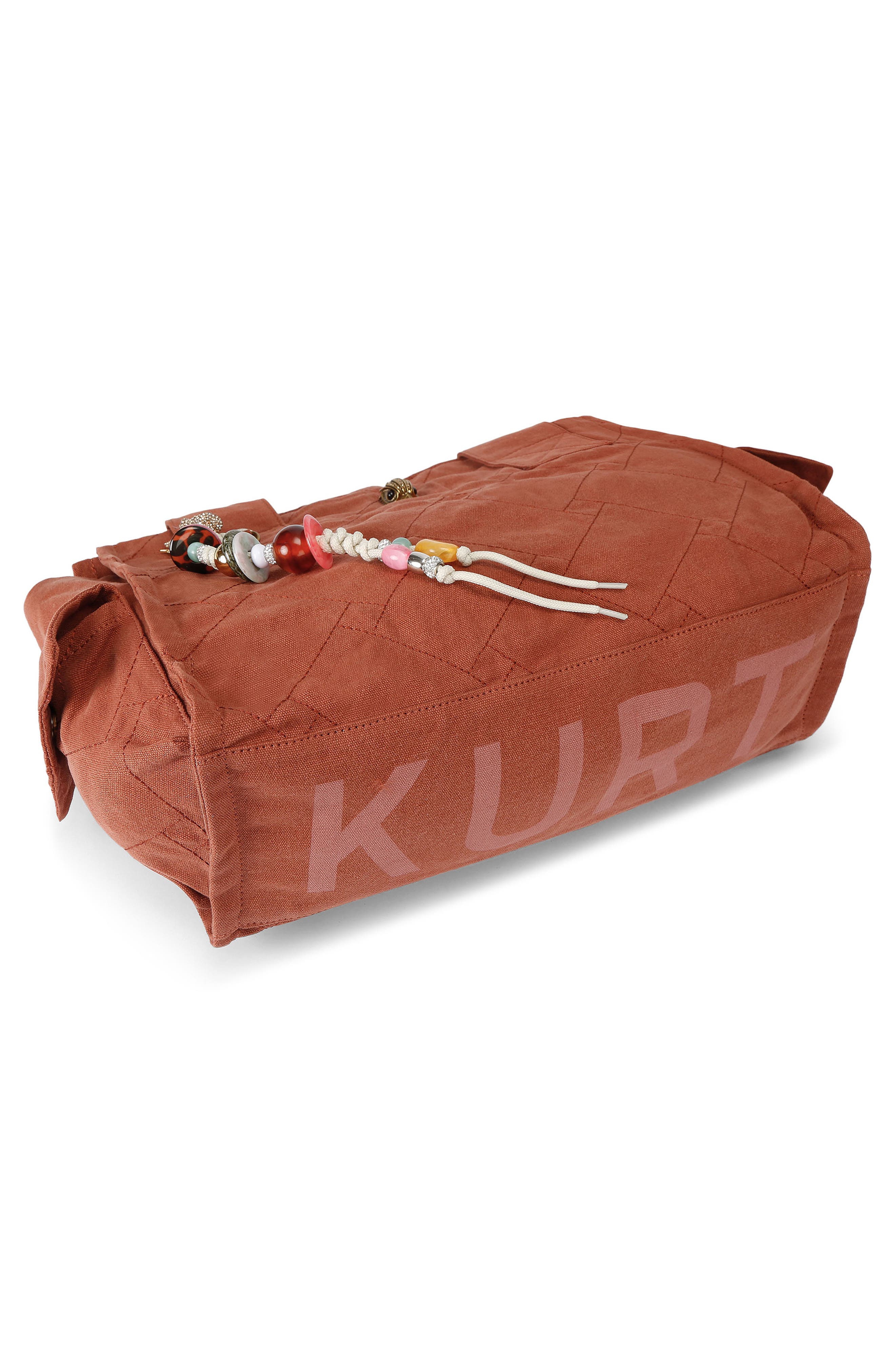 Kurt Geiger London Celia Canvas Tote, Alternate, color, Rust