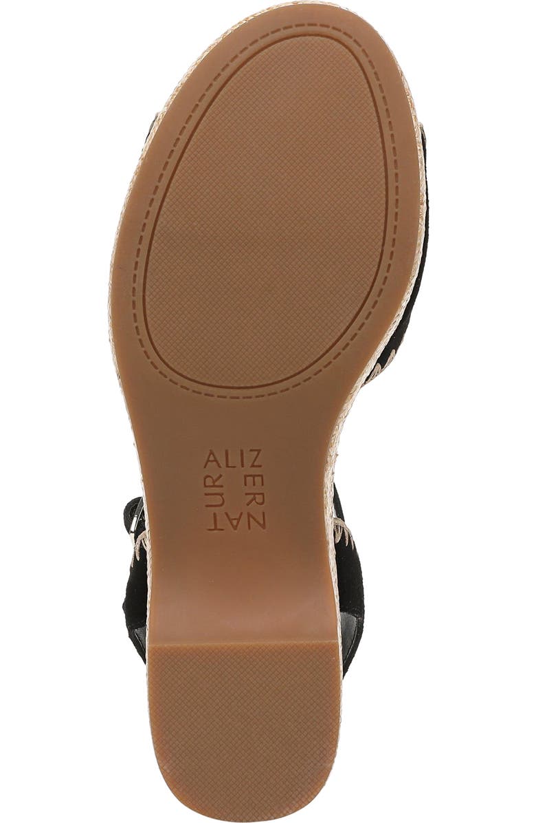 Naturalizer Della Platform Ankle Strap Sandal, Alternate, color, Black
