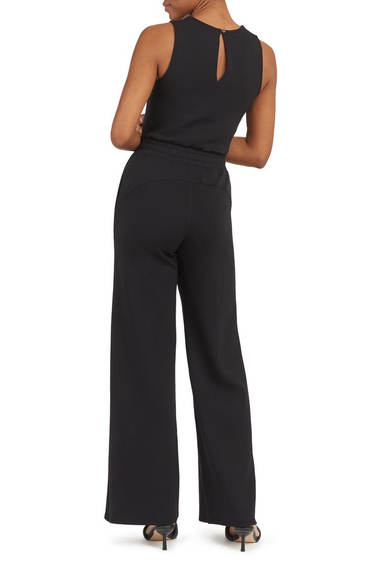 AirEssentials Sleeveless Jumpsuit, Alternate, color, VERY BLACK