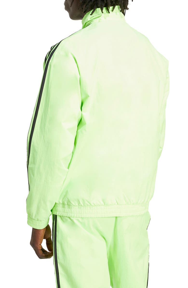 adidas Firebird Recycled Polyester Track Jacket, Alternate, color, Signal Green/ Black