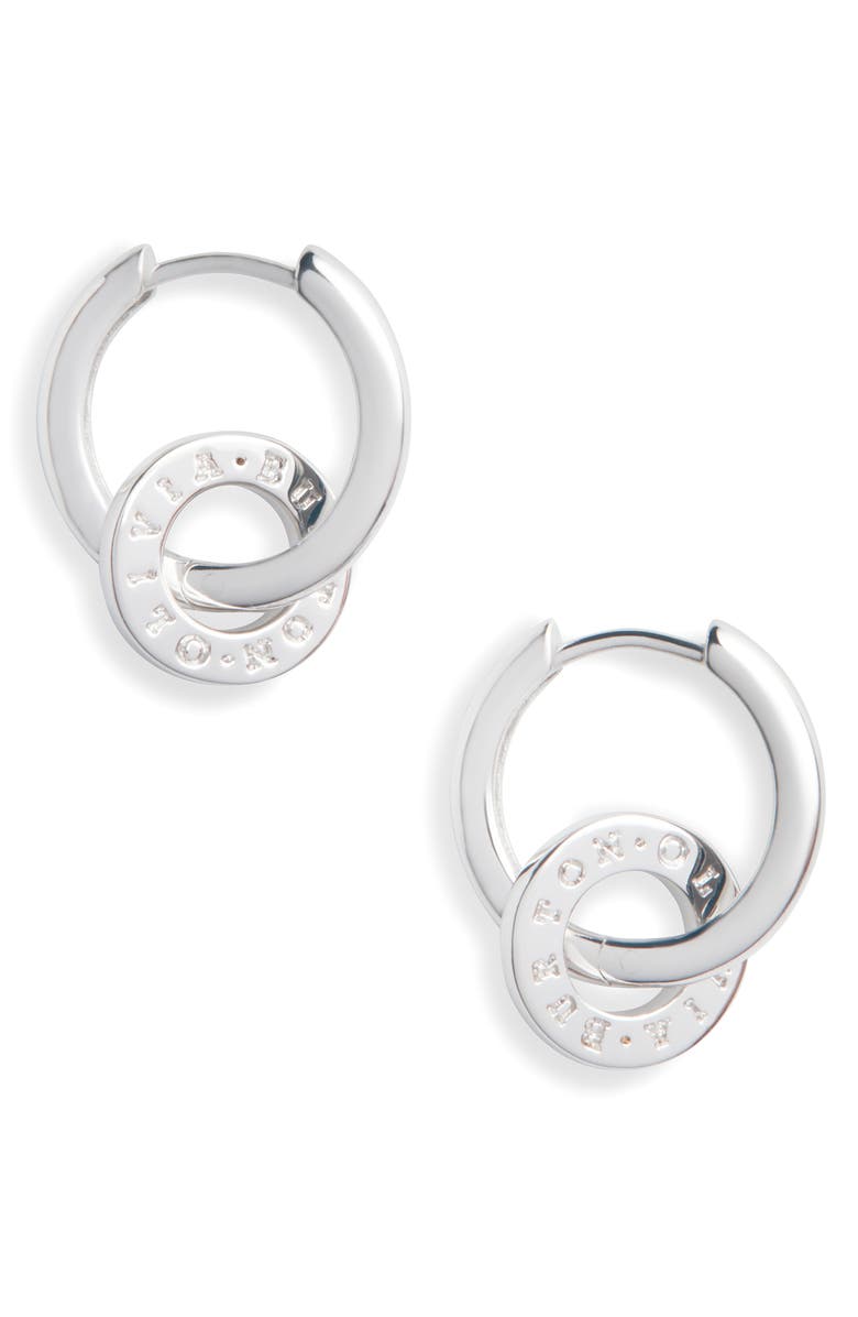 Olivia Burton Interlink Huggie Hoop Earrings, Alternate, color, 