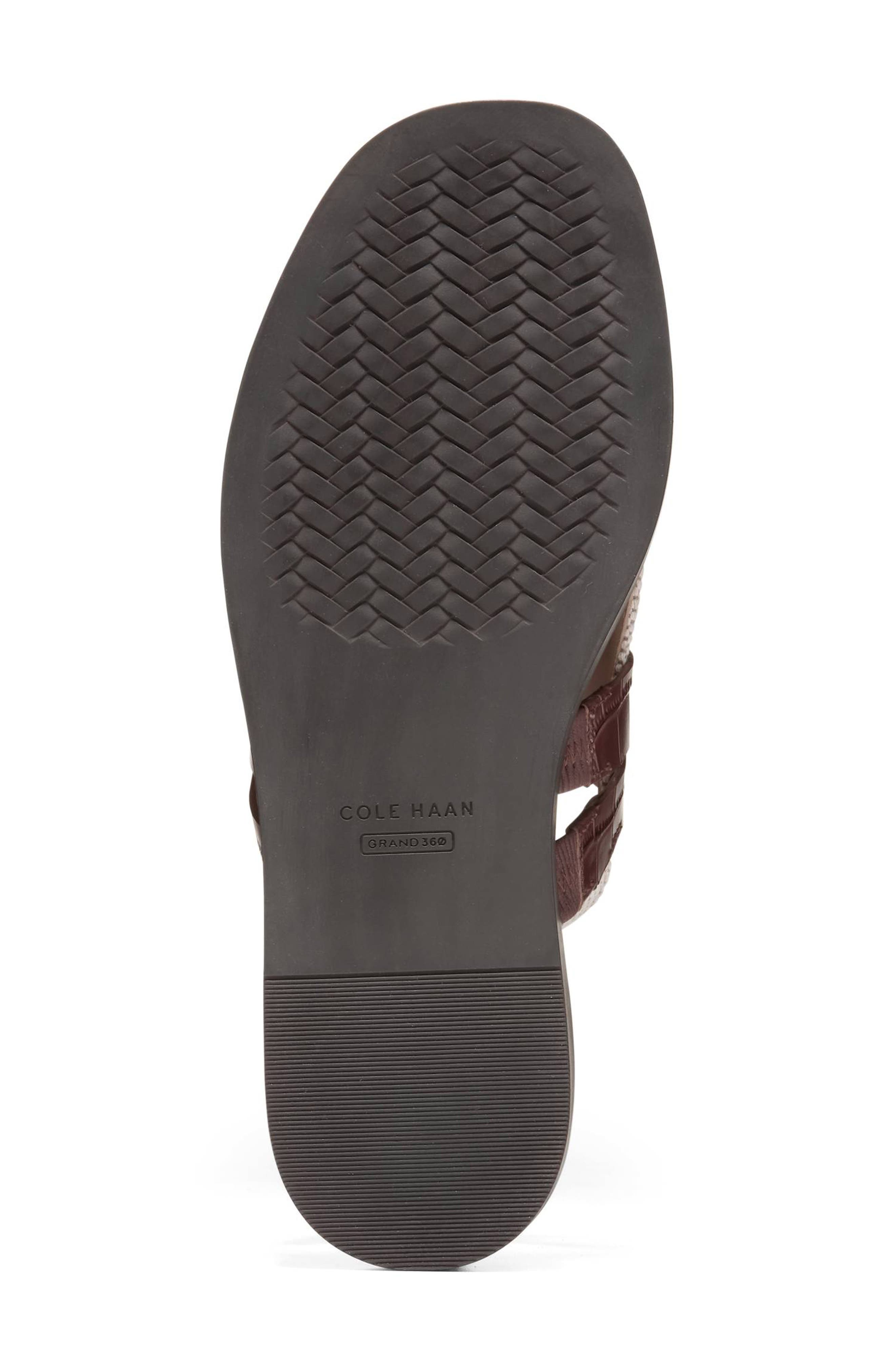 Estella Slingback Leather Sandal, Alternate, color, MAHOGANY CROC PRINT/NAT CANVAS
