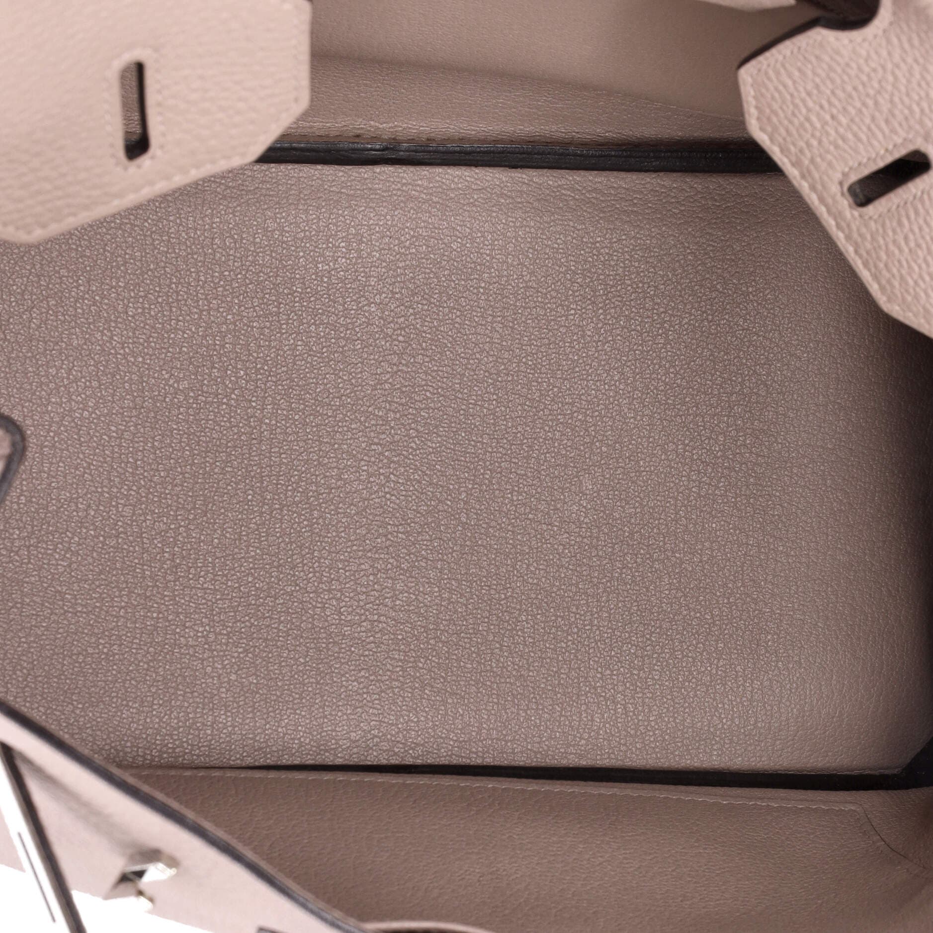 Pre-Owned Hermes Birkin Handbag Purple Clemence with Palladium Hardware 30, Alternate, color, 