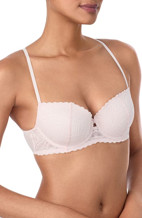 Dkny Deco Underwire Lace Balconette Bra In Pink