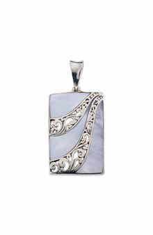 Mother-of-Pearl Rectangle Pendant