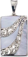 SAMUEL B. Mother-of-Pearl Rectangle Pendant