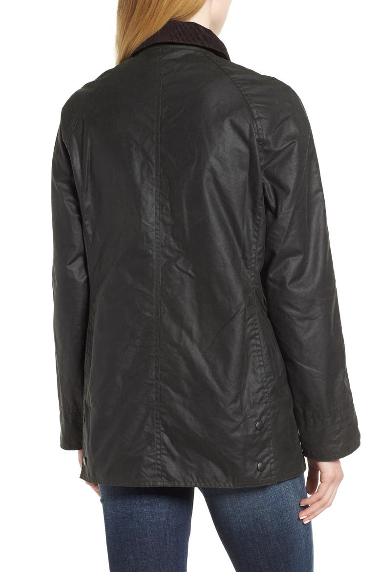 Beadnell Waxed Cotton Jacket, Alternate, color, OLIVE