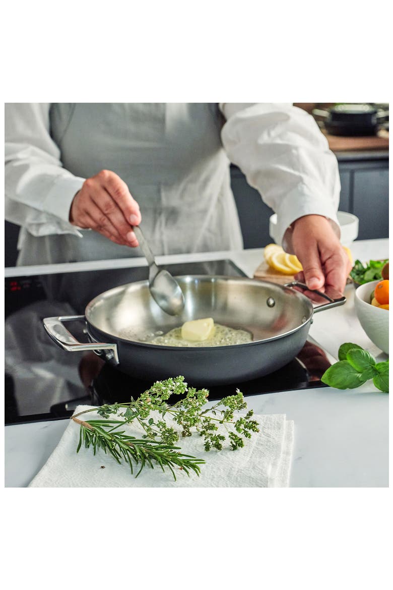 Black 5 Stainless Steel Skillet, Alternate, color, BLACK