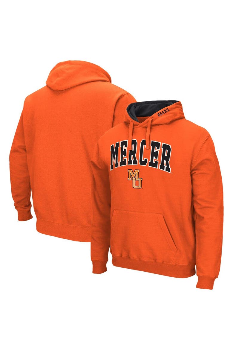 Men's Colosseum Orange Mercer Bears Isle Pullover Hoodie, Main, color, Orange
