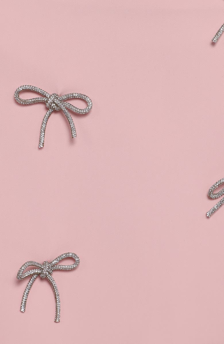 Petal & Pup Effie Rhinestone Bow Miniskirt, Alternate, color, Pink