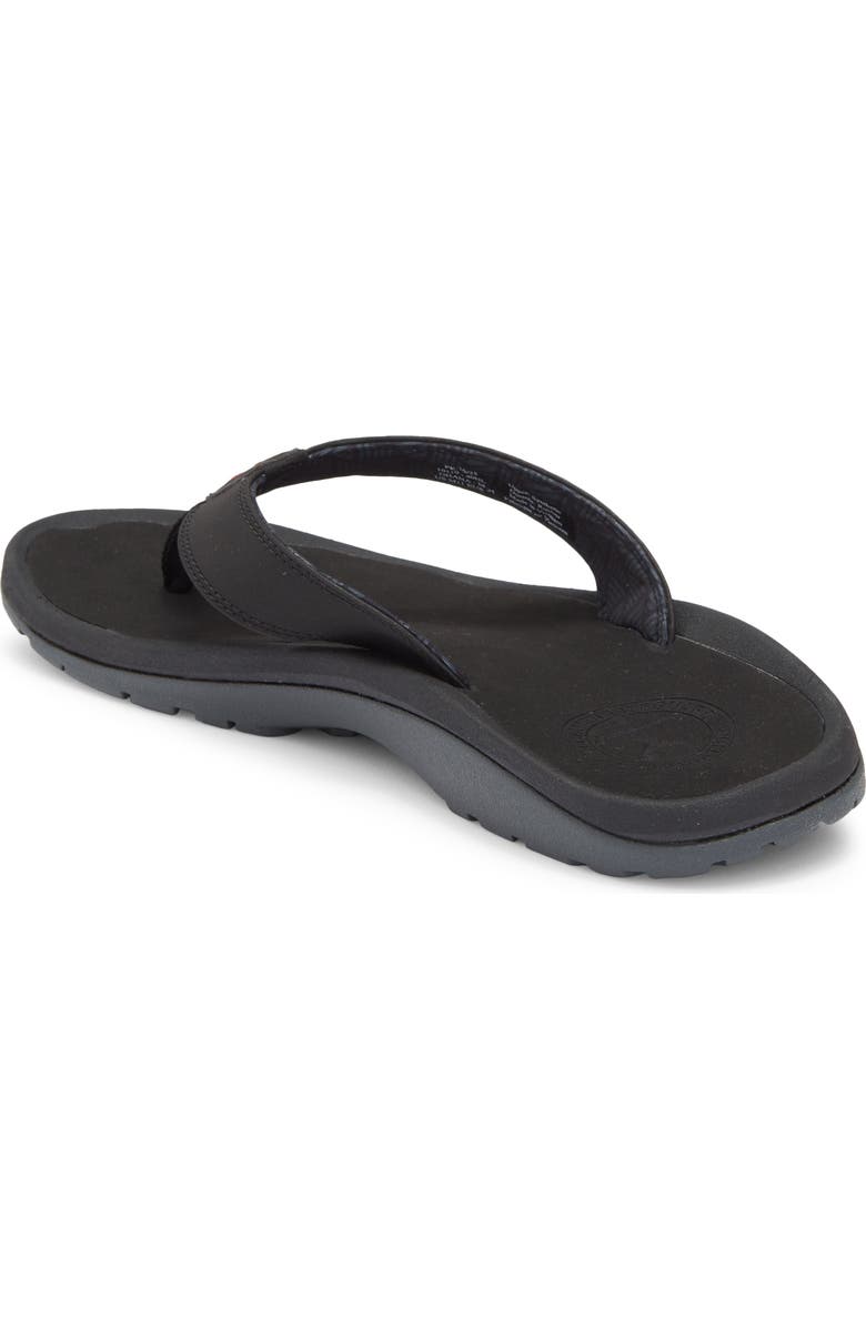 OluKai Ohana Flip Flop, Alternate, color, Black / Red
