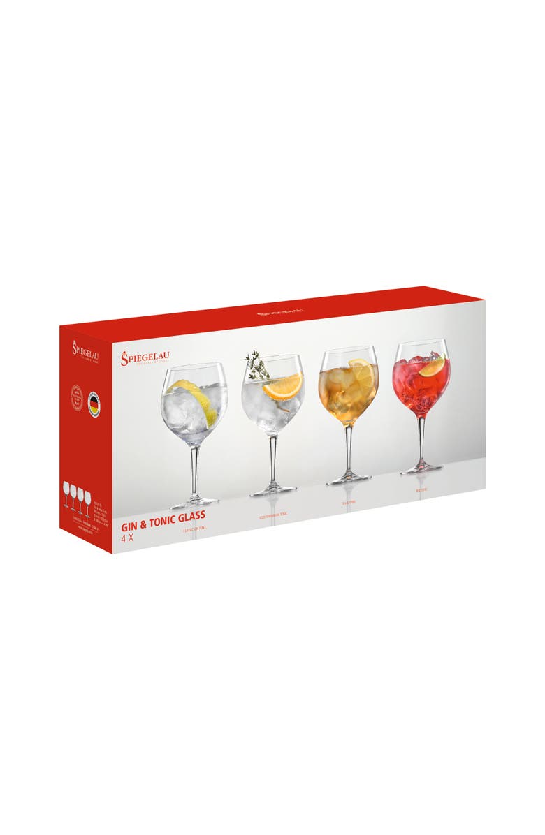 SPIEGELAU Gin & Tonic Glass Set of 4, Alternate, color, Clear