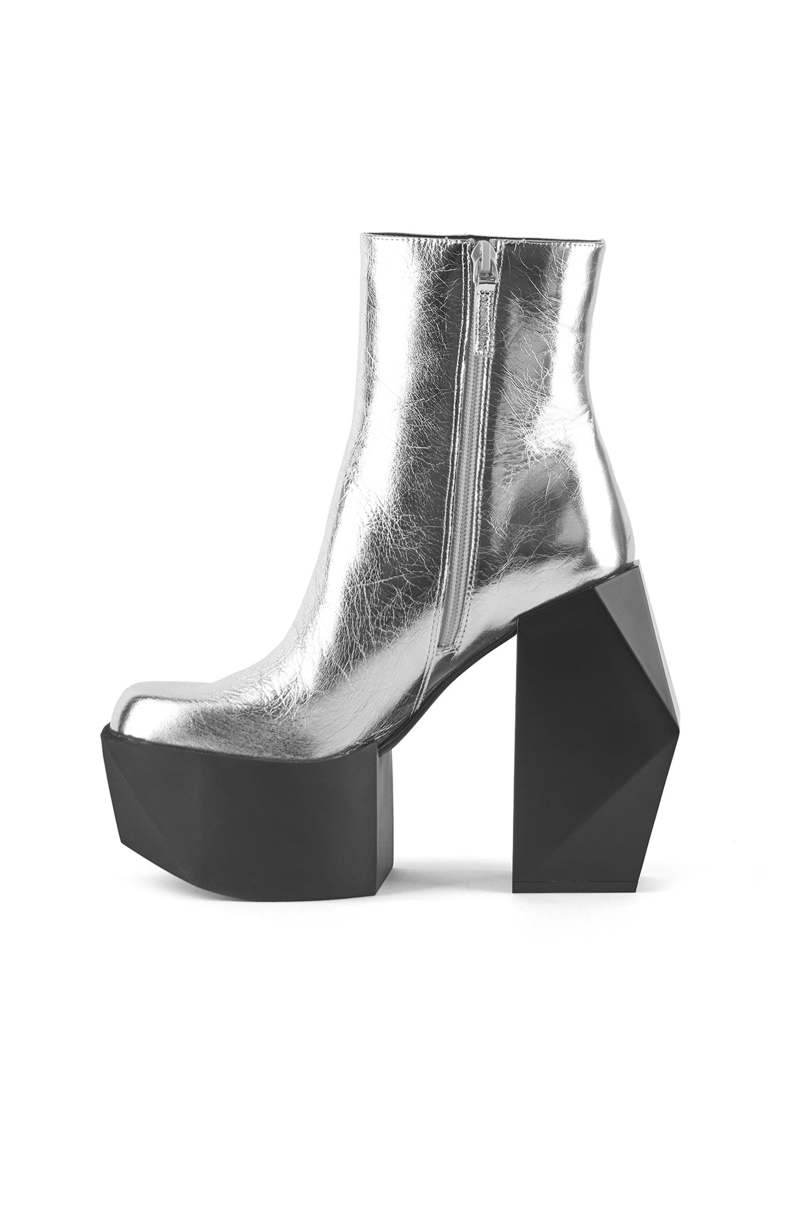United Nude Stage Boot, Alternate, color, Silver