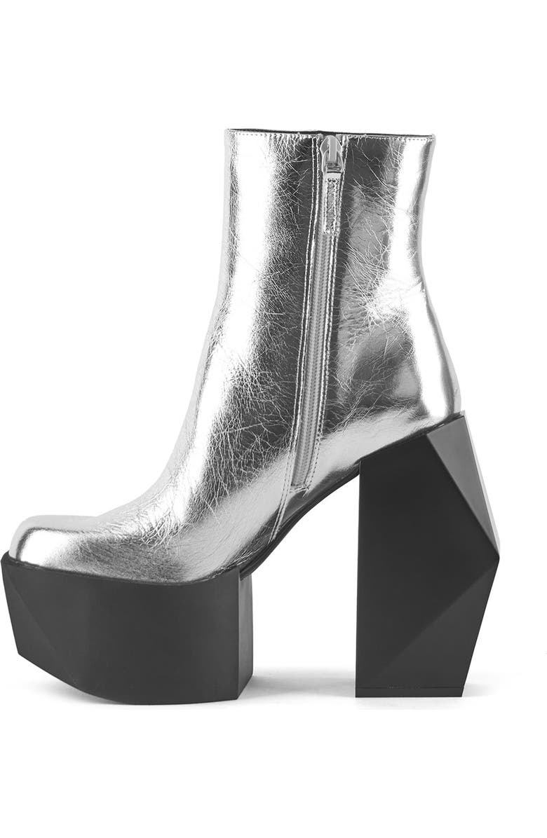 United Nude Stage Boot, Alternate, color, Silver