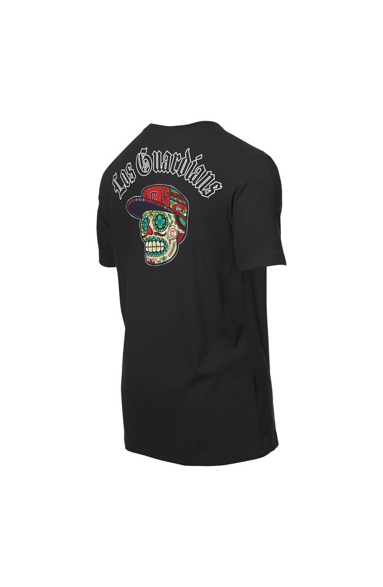 New Era Men's New Era Black Cleveland Guardians Sugar Skulls T-Shirt, Alternate, color, 
