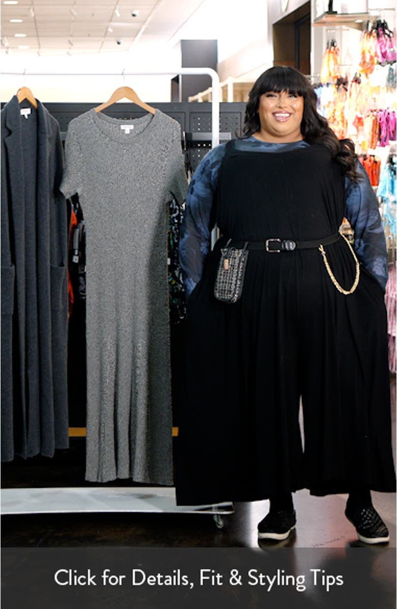 Flare Rib Sweater Dress, sales video thumbnail