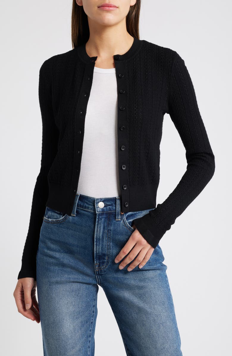 Madewell The Signature Open Knit Cardigan, Main, color,