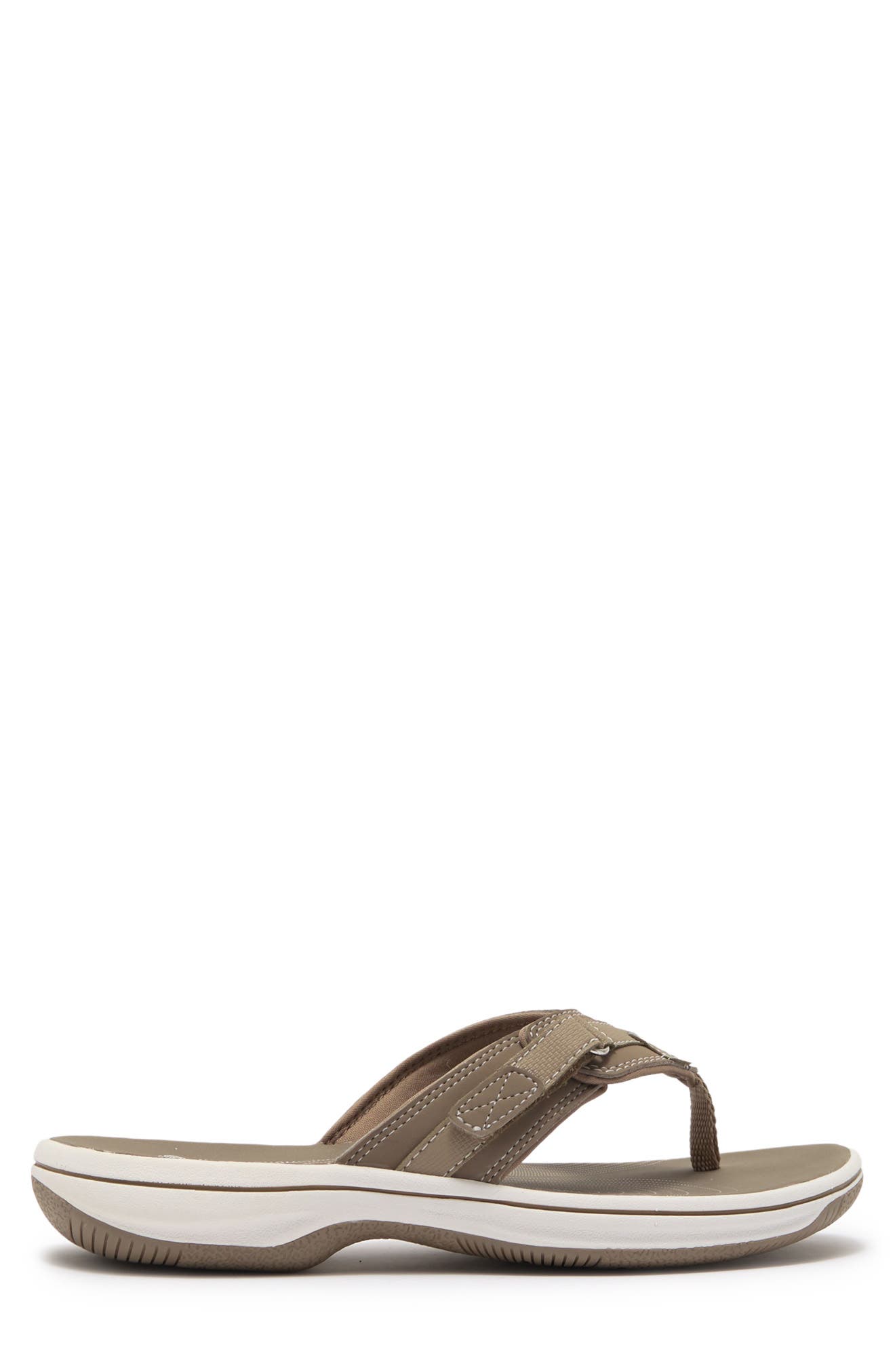 Clarks<sup>®</sup> Clarks Breeze Sea Cushioned Flip-Flop Sandal, Alternate, color, Taupe