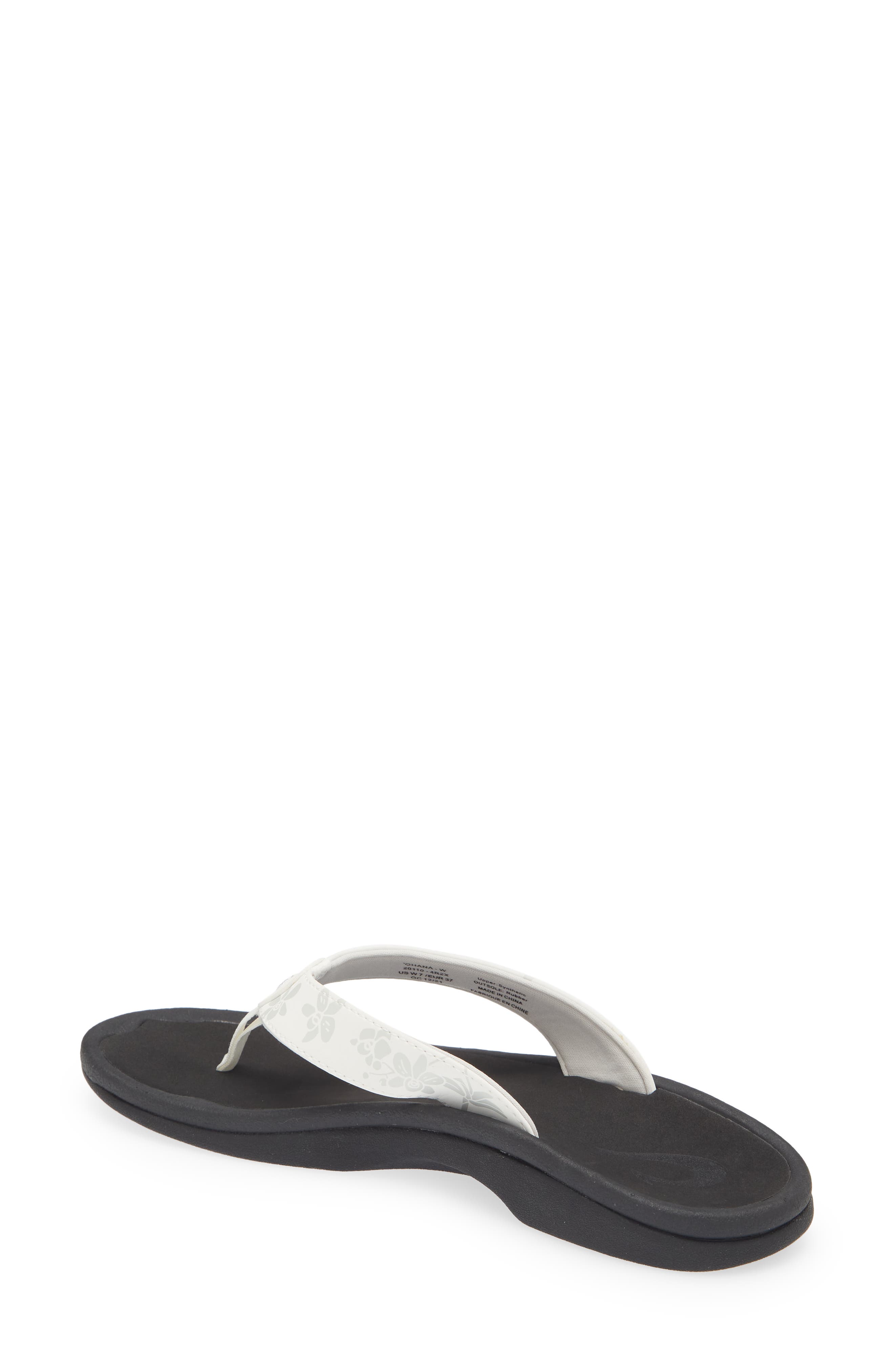 Ohana Flip Flop, Alternate, color, WHITE/ ORCHID