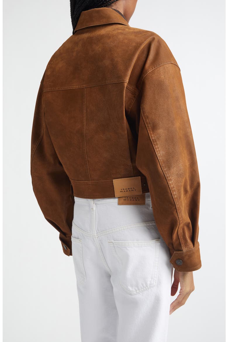 Belma Faux Leather Jacket, Alternate, color, BROWN