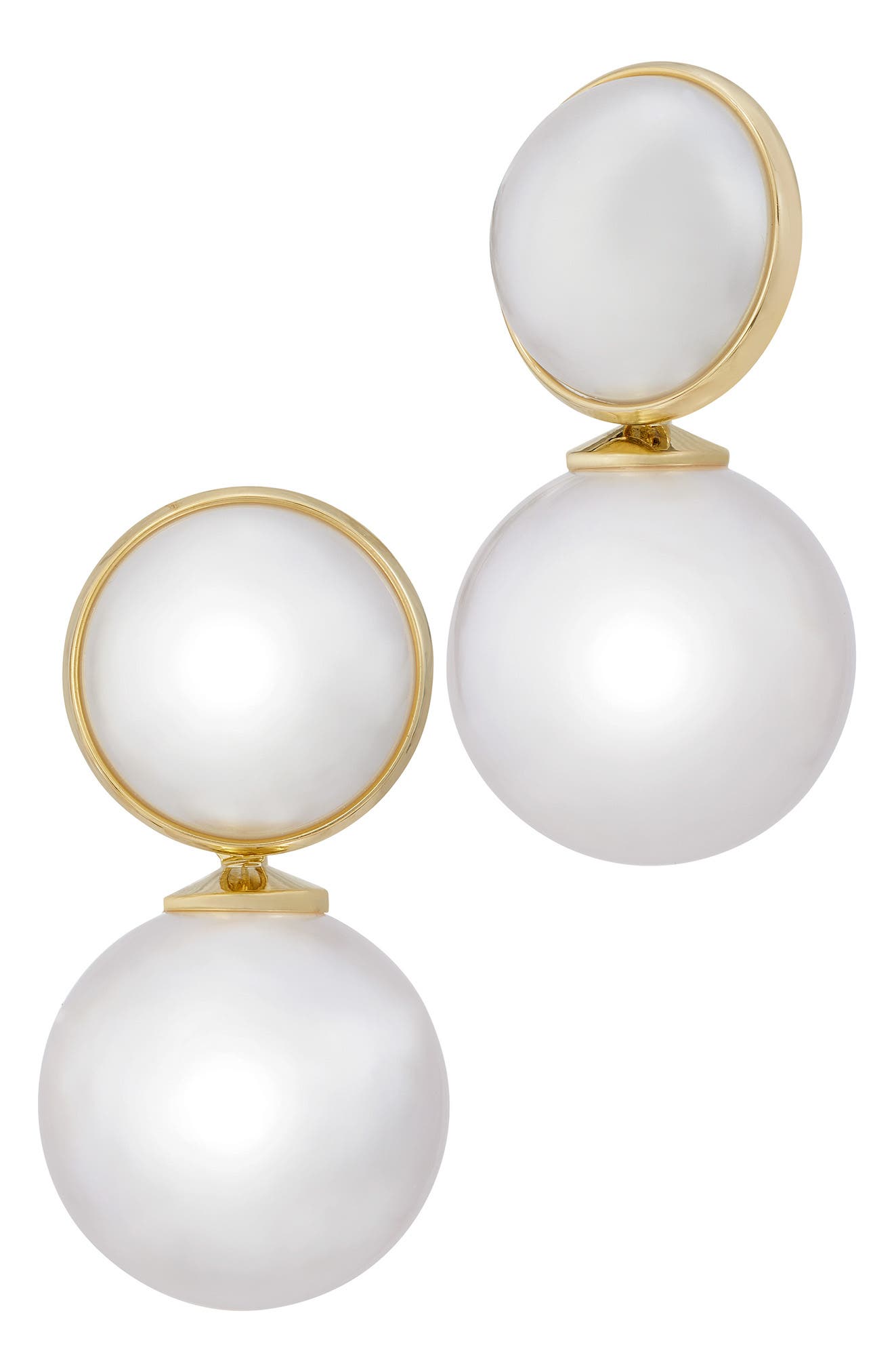 Faux Pearl Drop Earrings