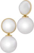 SAVVY CIE JEWELS Faux Pearl Drop Earrings