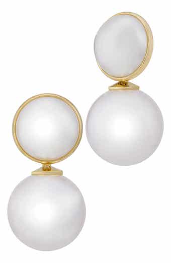 Faux Pearl Drop Earrings