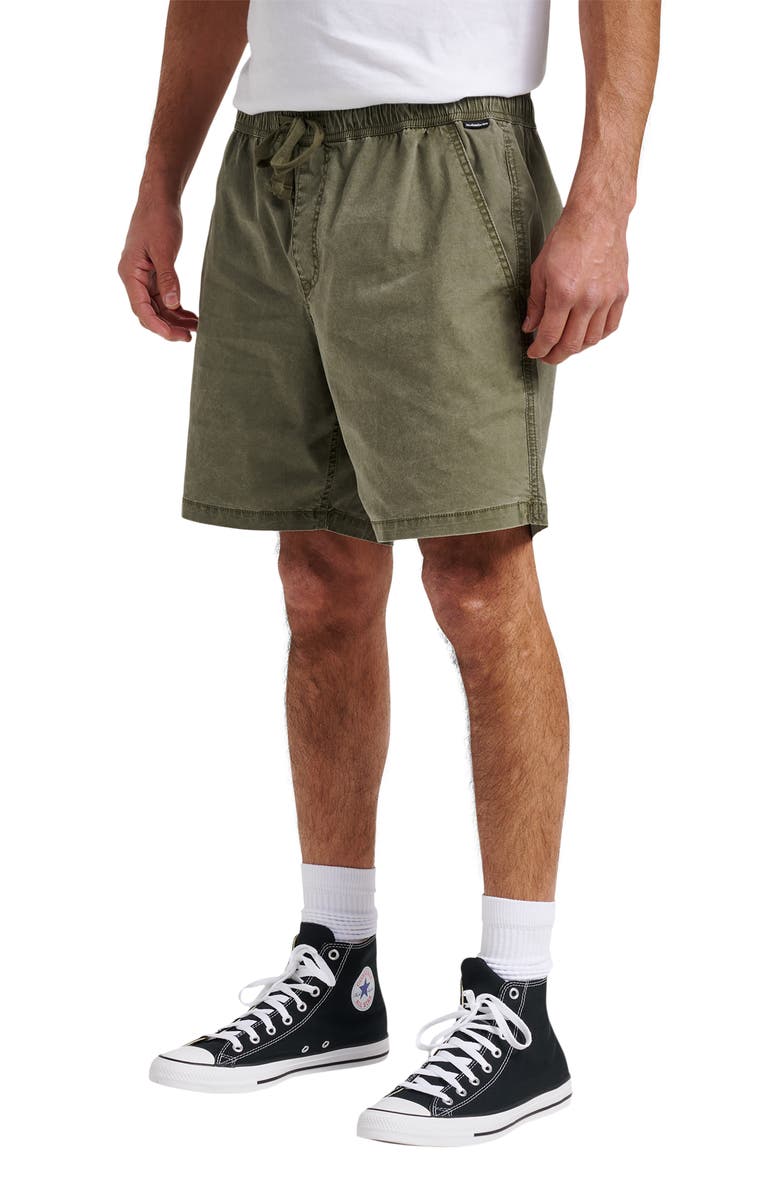 Quiksilver Taxer Stretch Drawstring Shorts, Alternate, color, Grape Leaf