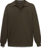 MANGO Structured Cotton Polo Sweater