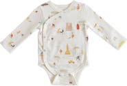 Pehr Explore the World Organic Cotton Wrap Bodysuit