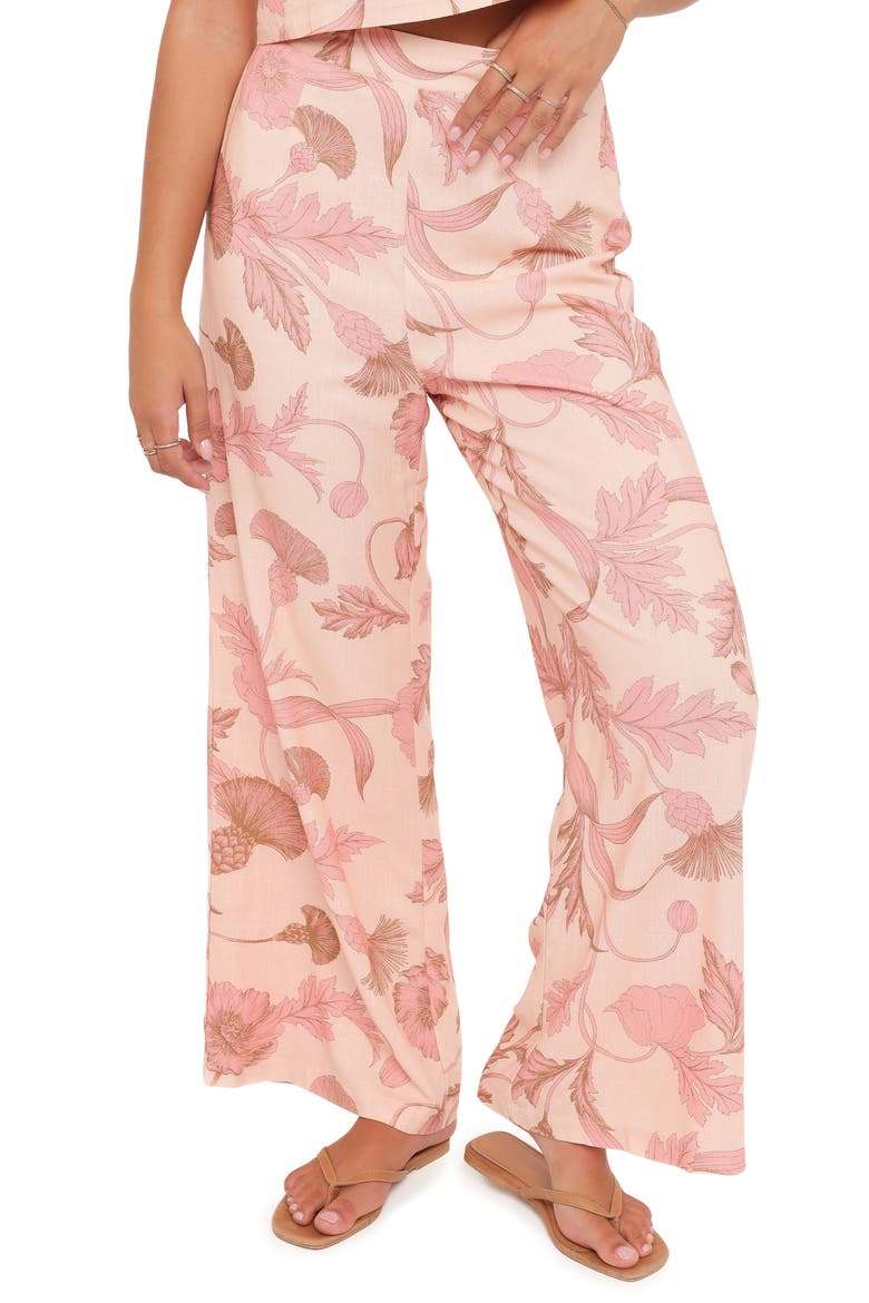 Brayden Print Wide Leg Pants, Main, color, PINK FLORAL