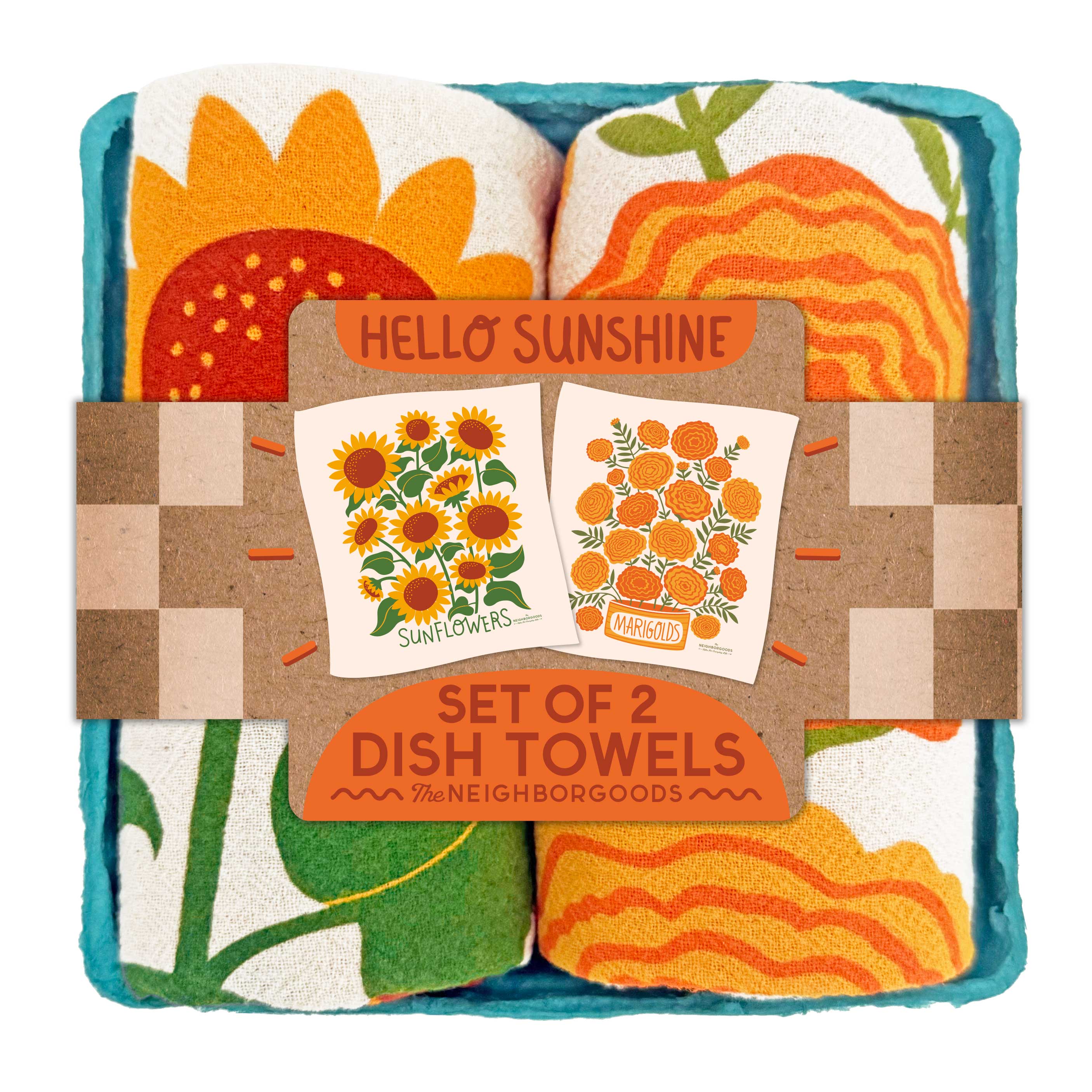 The Neighborgoods HELLO SUNSHINE - Dish Towel Set of 2 