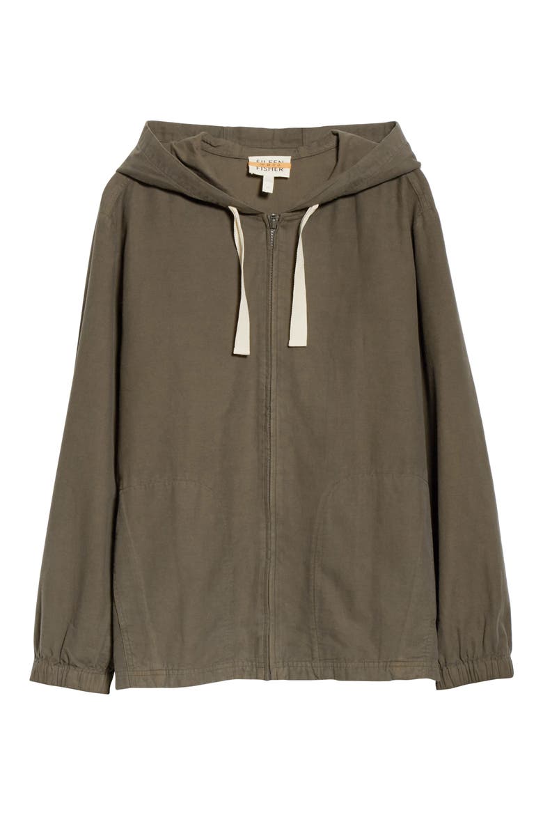 Organic Cotton Hooded Zip Jacket (Nordstrom Exclusive), Main, color, SURPLUS