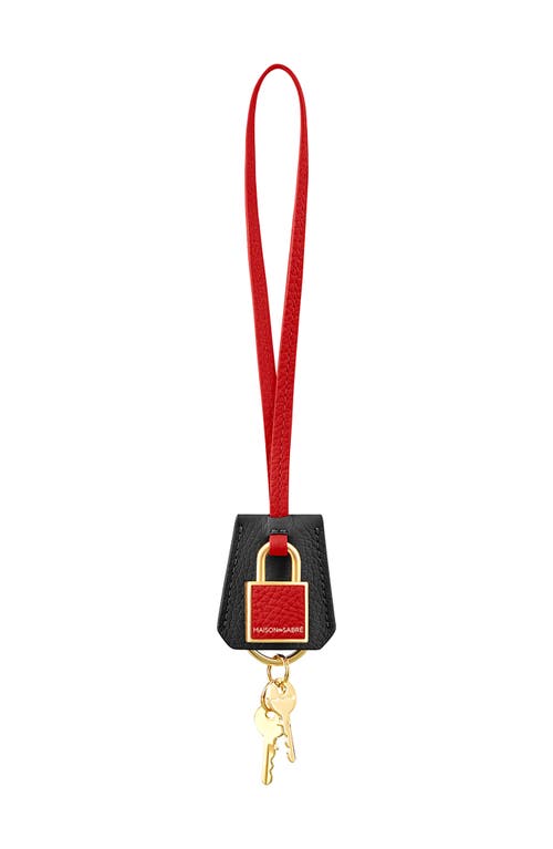 Maison De Sabre Maison De Sabré The Sabrémoji Padlock Charm In Red