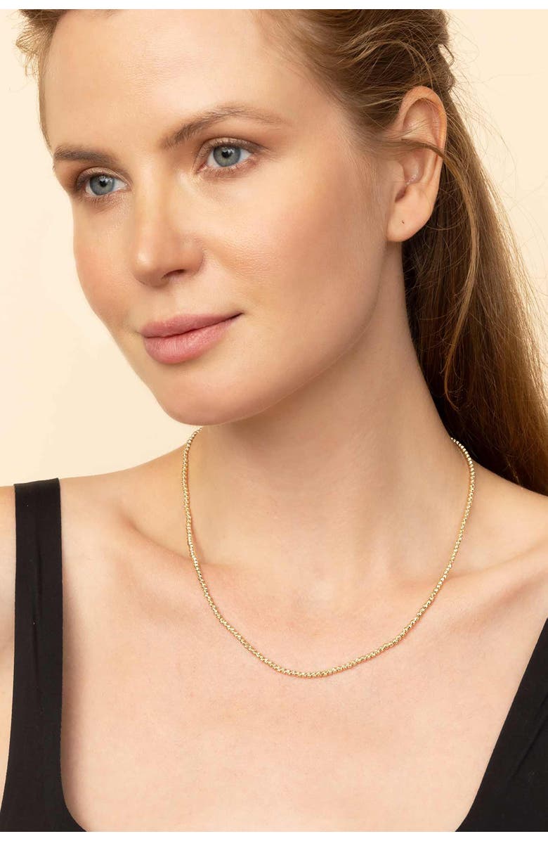 Oradina 14K Yellow Gold Celebration Ball Necklace, Alternate, color, 