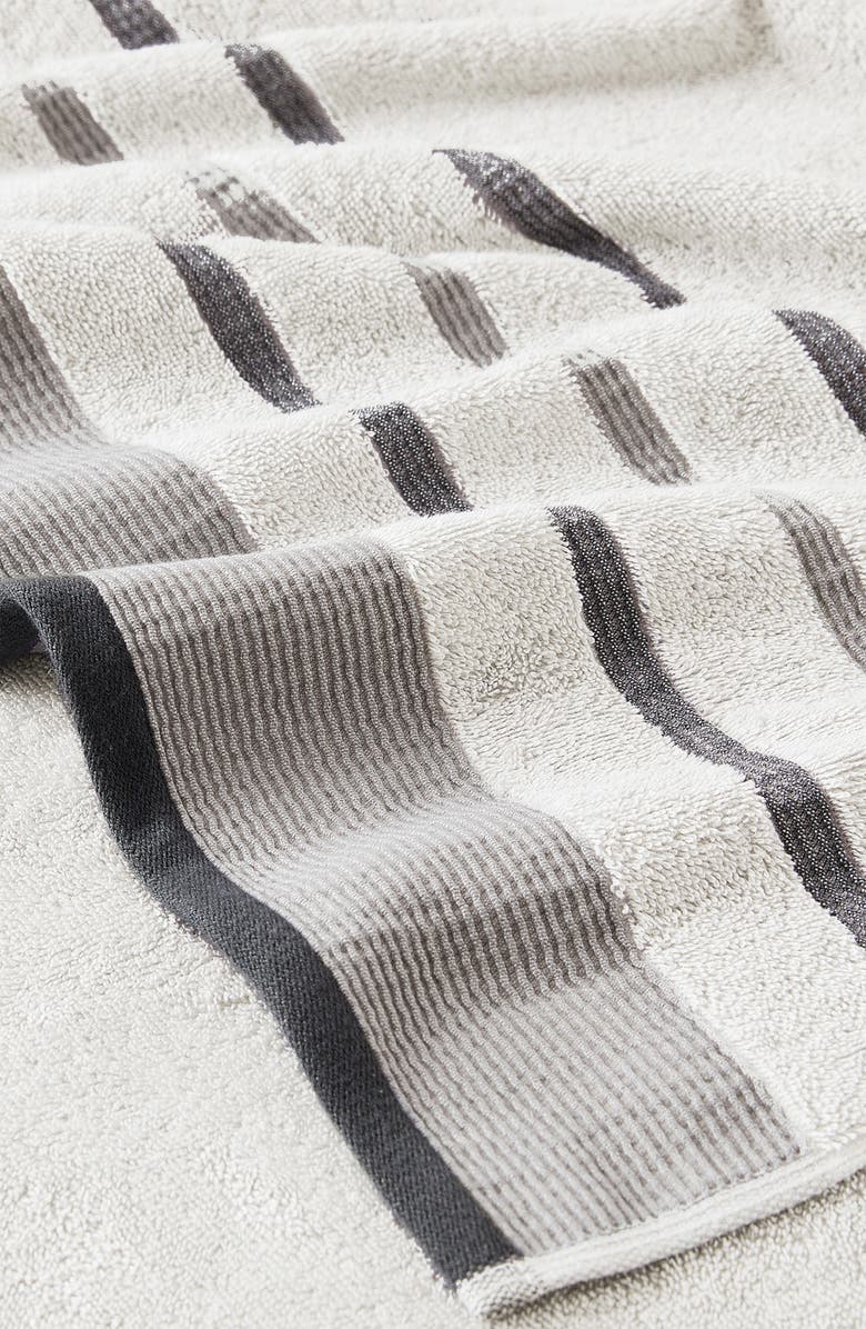 Woven & Weft Luxurious Cotton 6-Piece Decorative Towel Set, Alternate, color, Light Grey / Mid Grey