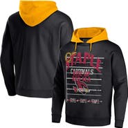 STAPLE Men's NFL x Staple Black Arizona Cardinals Throwback Vintage Wash Pullover Hoodie