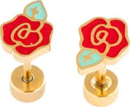 Pip Pop Rose Stud Earrings