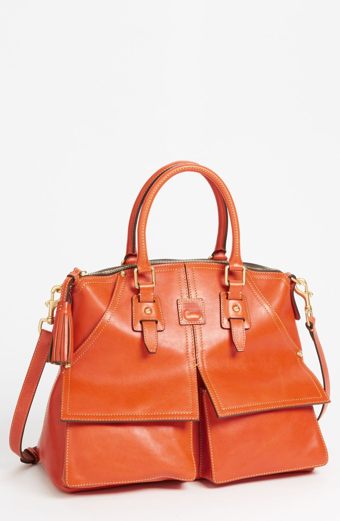 'Clayton' Satchel, Main, color, ORANGE