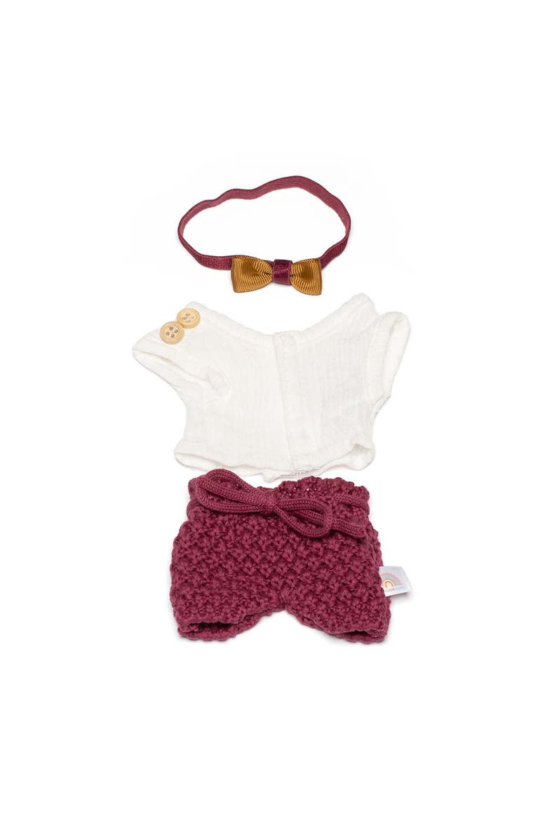 Doll Outfit for 8 1/4 inch Girl Dolls, Main, color, Red Multi