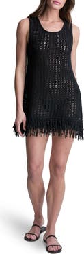 DKNY Open Stitch Cover Up Tank Dress